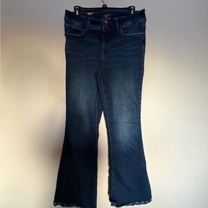 Indigo Rein Dark Blue Flare Jeans